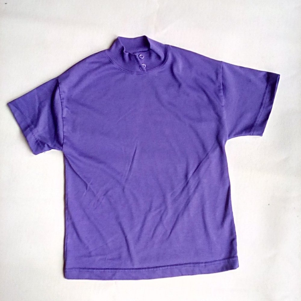 Girls Mock Turtleneck, Purple, Size 10-12 (Medium)